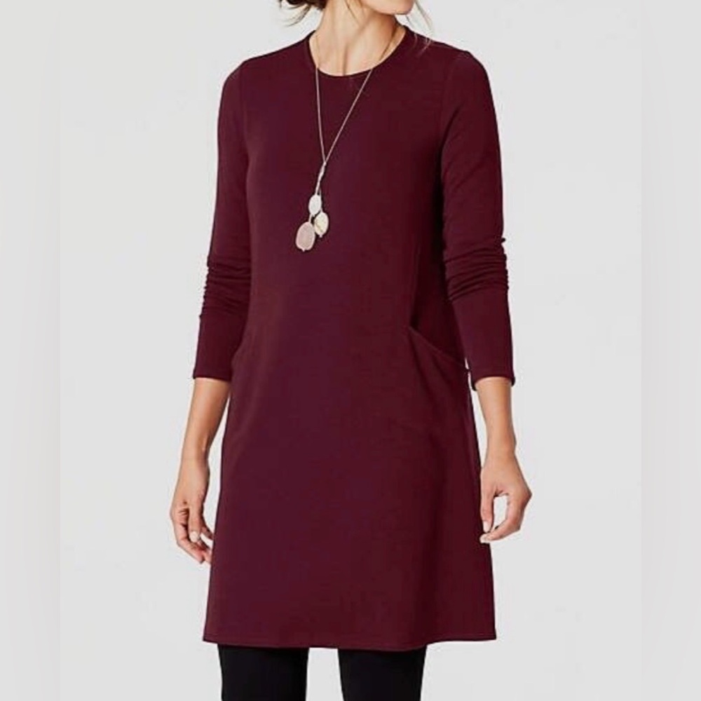 Pure Jill Purple Sweater dress